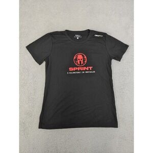 Spartan Race Sprint Shirt Womens XL Black Craft Finisher 5K 20 Obstacles Tee New